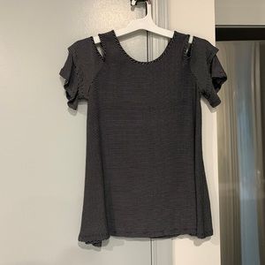 Black and white striped shirt